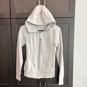 Lululemon Scuba Hoodie – Heathered White– Women’s XS